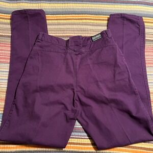 VINTAGE Roughrider by Circle T Purple Pleated High Waist Jeans Womens Size 15 16